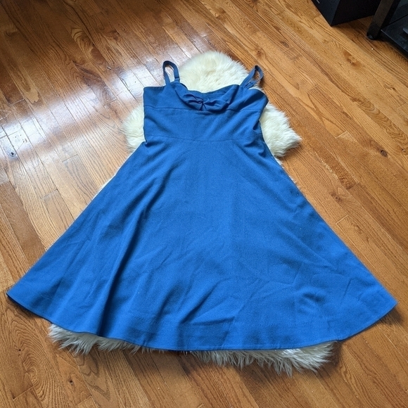DRESS THE POPULATION bianca sweetheart retro dress blue - Picture 9 of 15